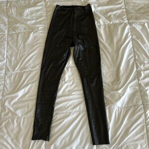 COMMANDO Black Leggings Faux Leather MEDIUM